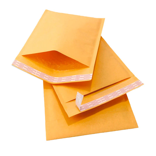50 Sobres Papel Kraft Amarillo Burbujas Autosellante 12x16cm