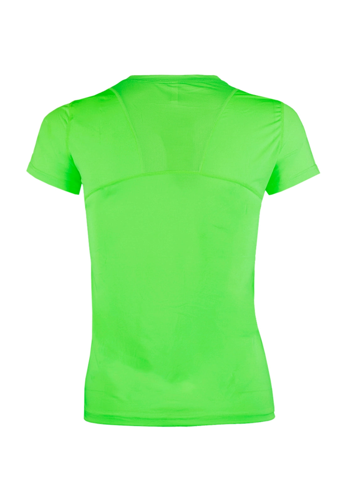 Polera Dry Fit Manga Corta Panel Malla Espalda Cape Mujer