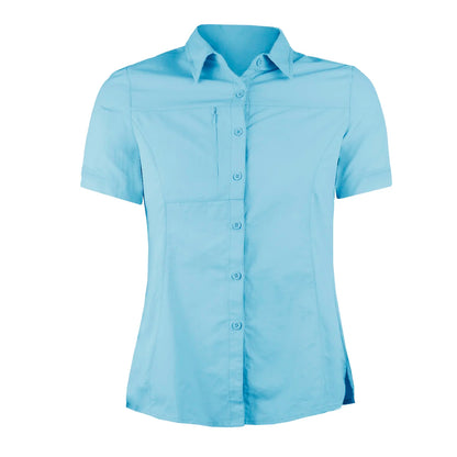 Blusa Trekking Ripstop Manga Corta UPF50 Fénec Mujer