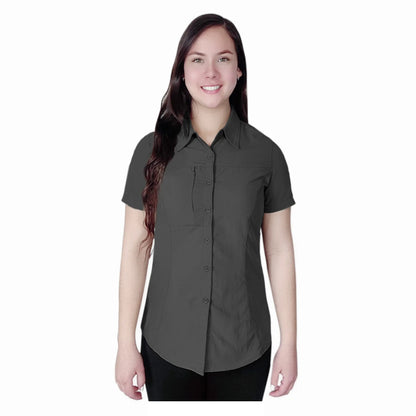 Blusa Trekking Ripstop Manga Corta UPF50 Fénec Mujer