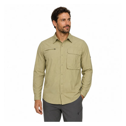 Camisa Trekking Ripstop Manga Larga UPF50 Fénec Hombre