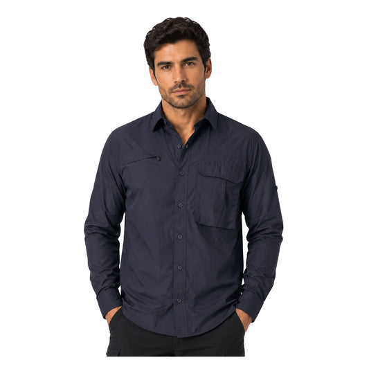 Camisa Trekking Ripstop Manga Larga UPF50 Fénec Hombre