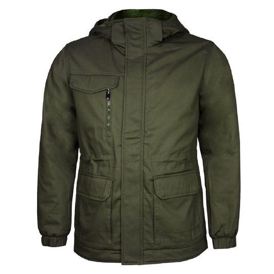 Parka Forro Peluche Gorro Desmontable Velox Unisex