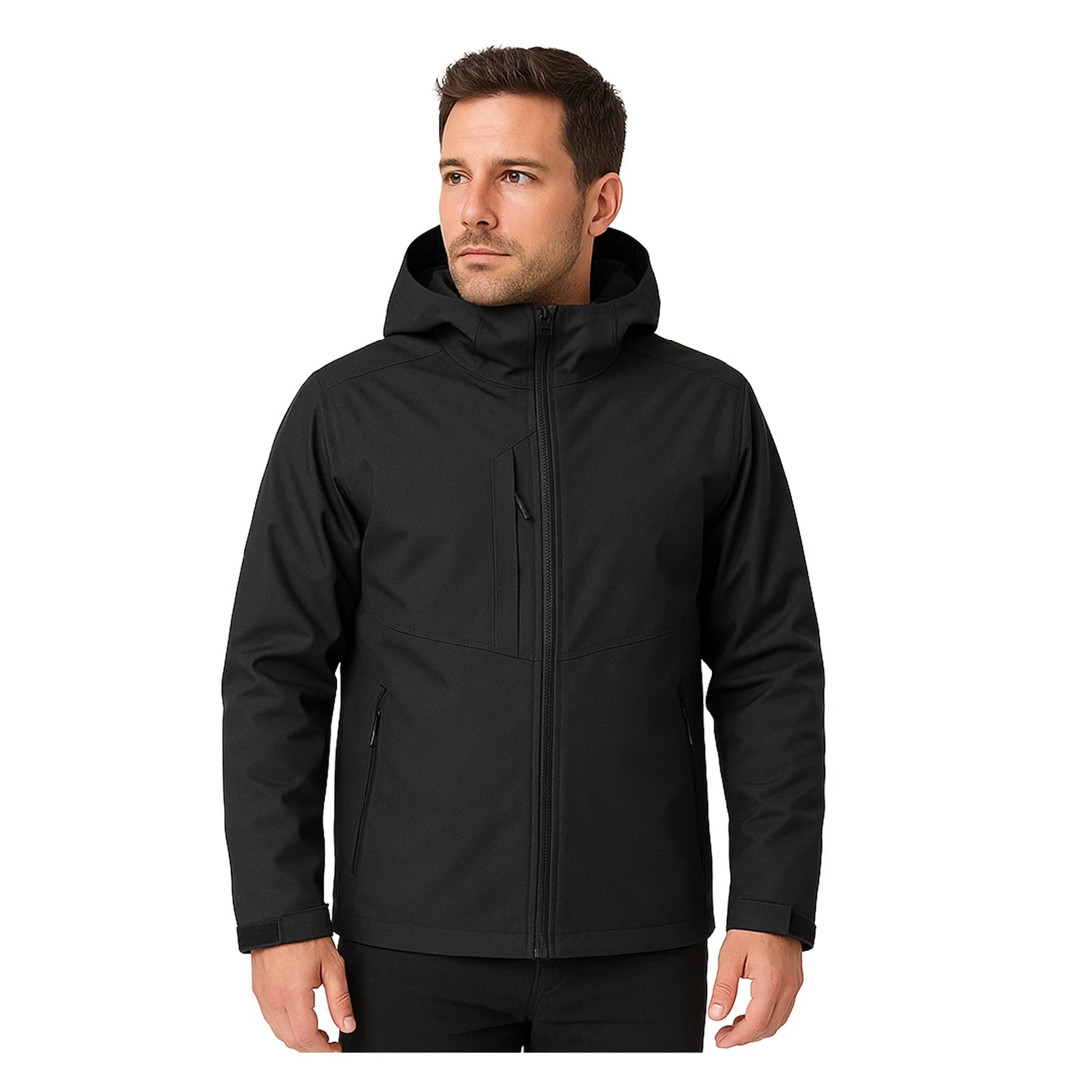 Chaqueta Softshell con Gorro Chilote Hombre