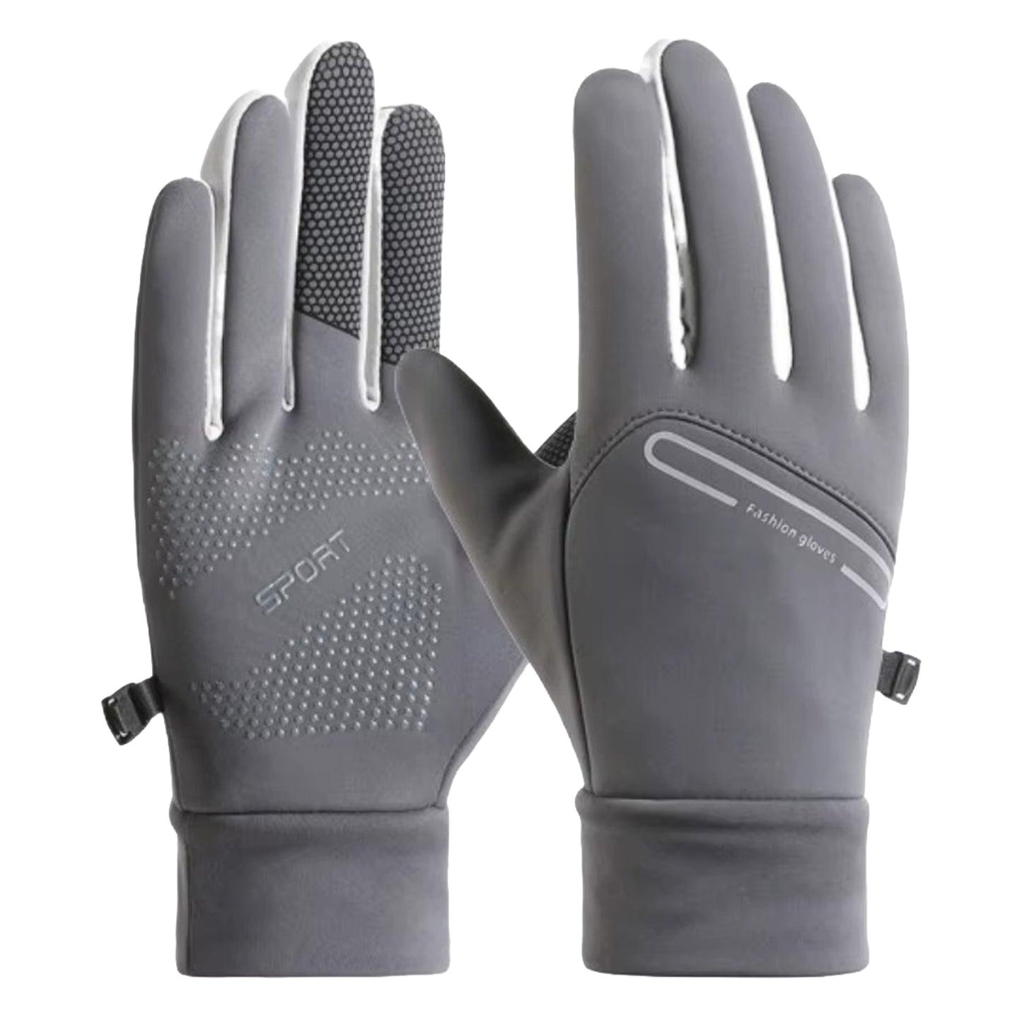 Guantes Térmicos Deportivos Touchscreen Antideslizantes con Forro Polar Unisex