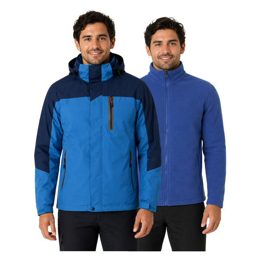 Chaqueta 3 en 1 Desmontable Bicolor Bengala Hombre