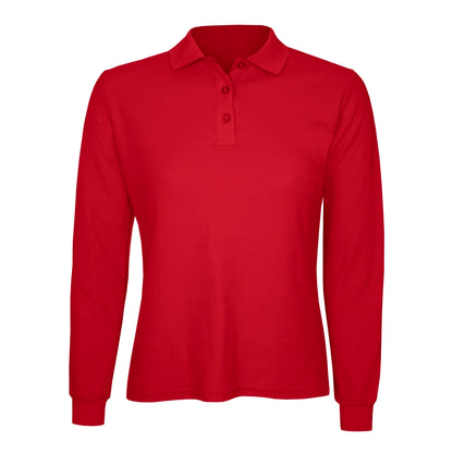 Polera Algodón Pique Manga Larga Velox Mujer