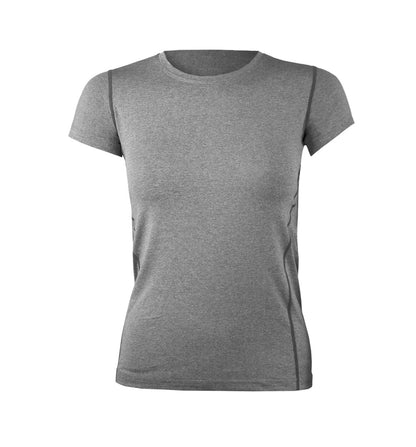Polera Dry Fit Manga Corta Panel Malla Espalda Cape Mujer