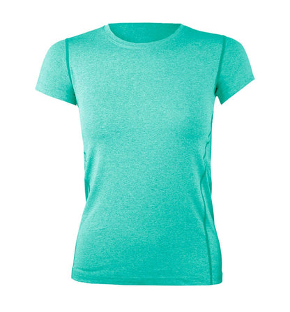 Polera Dry Fit Manga Corta Panel Malla Espalda Cape Mujer