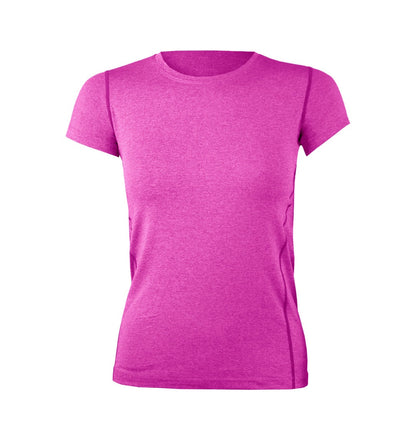 Polera Dry Fit Manga Corta Panel Malla Espalda Cape Mujer