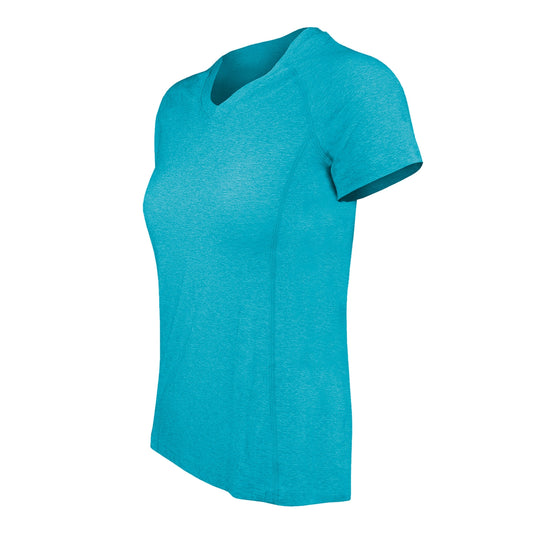 Polera Dry Fit Manga Corta Cuello V Cape Mujer