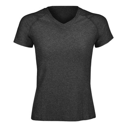 Polera Dry Fit Manga Corta Cuello V Cape Mujer