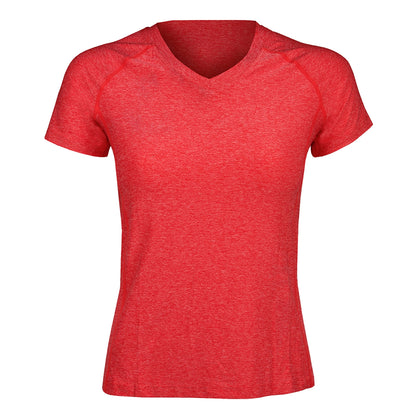 Polera Dry Fit Manga Corta Cuello V Cape Mujer