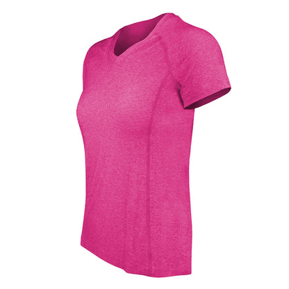 Polera Dry Fit Manga Corta Cuello V Cape Mujer