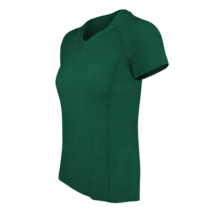 Polera Dry Fit Manga Corta Cuello V Cape Mujer