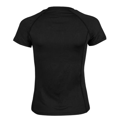 Polera Dry Fit Manga Corta Cuello V Cape Mujer