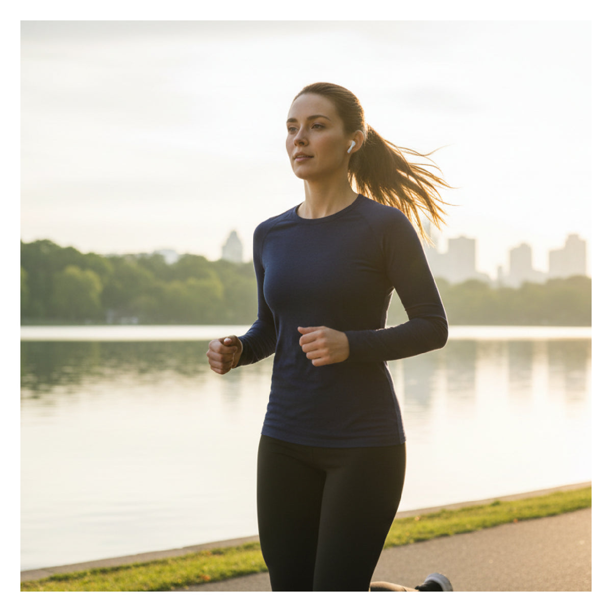 Polera Dry Fit Manga Larga Bangsi Mujer