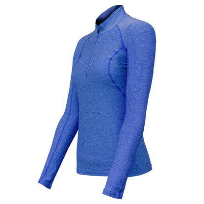 Polera Dry Fit Manga Larga Con Cierre Pale Mujer