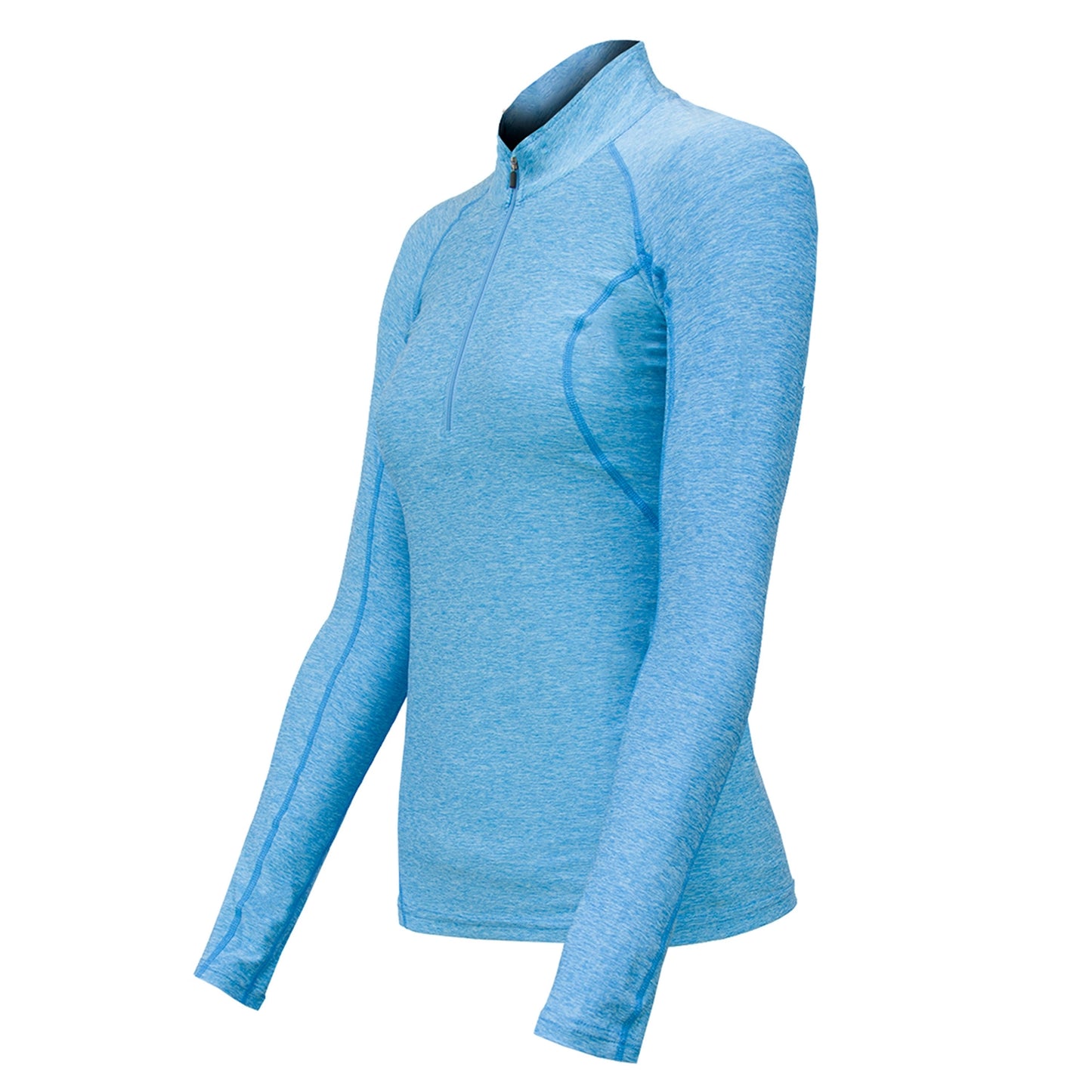 Polera Dry Fit Manga Larga Con Cierre Pale Mujer