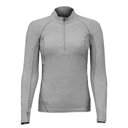 Polera Dry Fit Manga Larga Con Cierre Pale Mujer