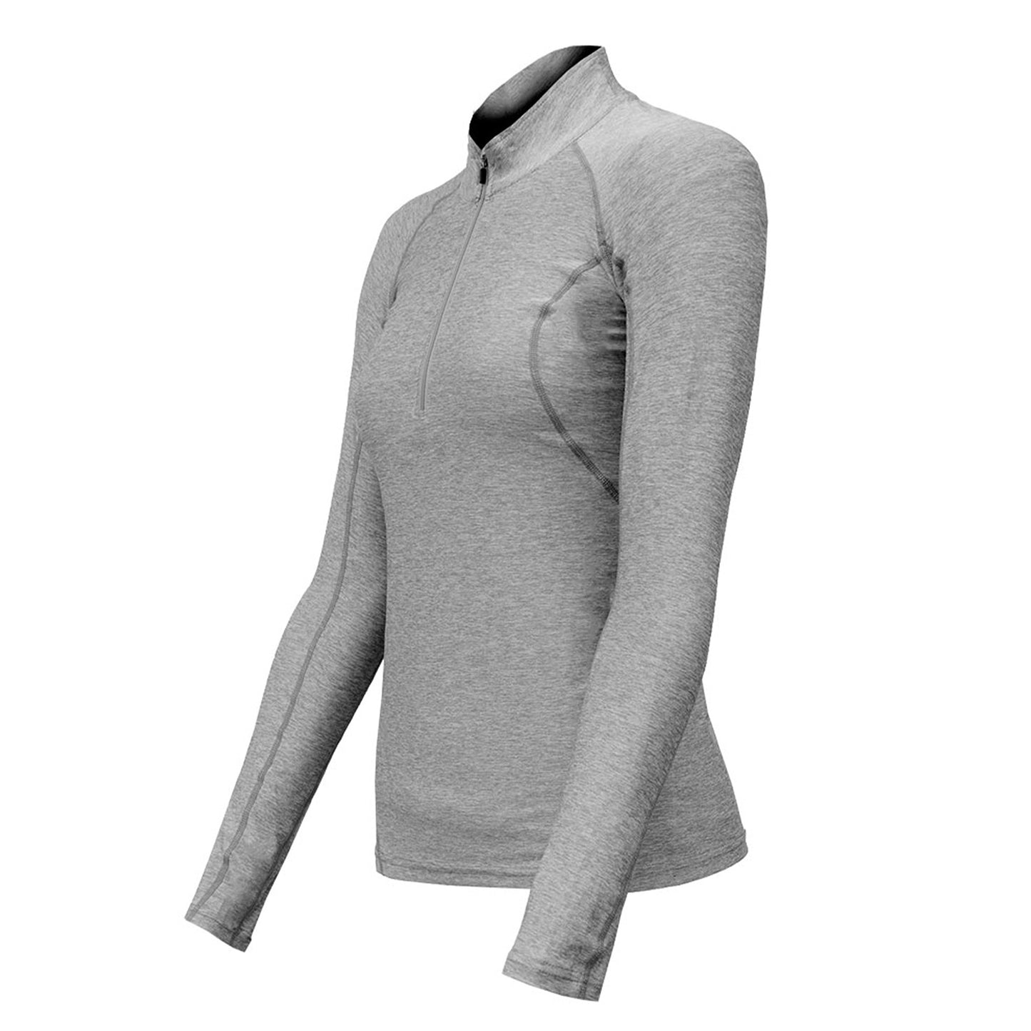 Polera Dry Fit Manga Larga Con Cierre Pale Mujer