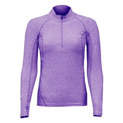 Polera Dry Fit Manga Larga Con Cierre Pale Mujer