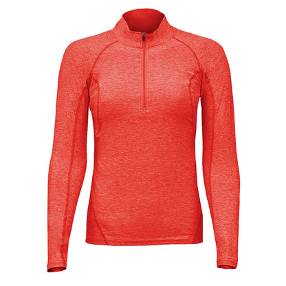 Polera Dry Fit Manga Larga Con Cierre Pale Mujer