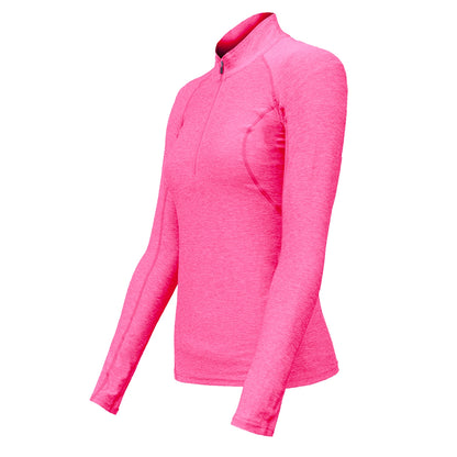 Polera Dry Fit Manga Larga Con Cierre Pale Mujer