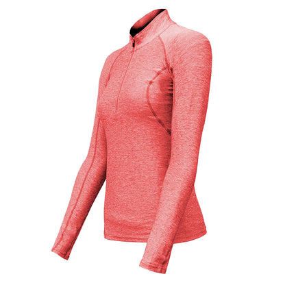 Polera Dry Fit Manga Larga Con Cierre Pale Mujer