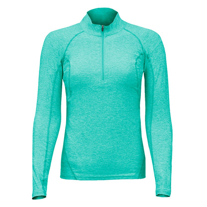 Polera Dry Fit Manga Larga Con Cierre Pale Mujer