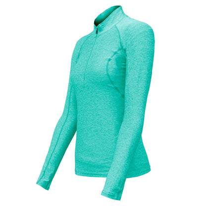 Polera Dry Fit Manga Larga Con Cierre Pale Mujer