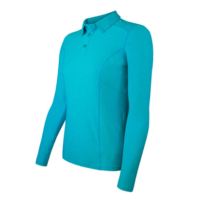 Polera Dry Fit Manga Larga Con Cuello Pale Mujer