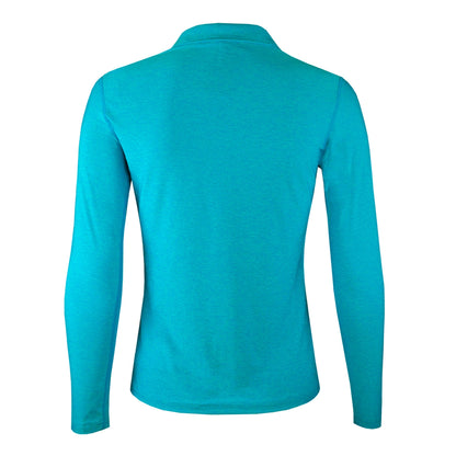 Polera Dry Fit Manga Larga Con Cuello Pale Mujer