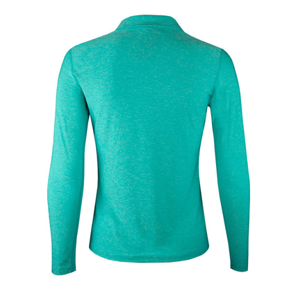 Polera Dry Fit Manga Larga Con Cuello Pale Mujer