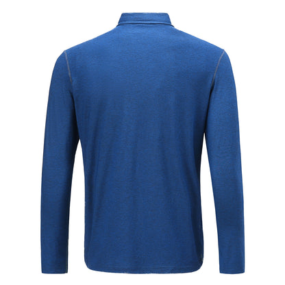 Polera Dry Fit Manga Larga Con Cuello Pale Hombre