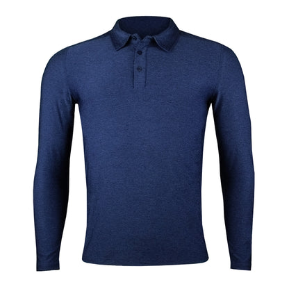 Polera Dry Fit Manga Larga Con Cuello Pale Hombre