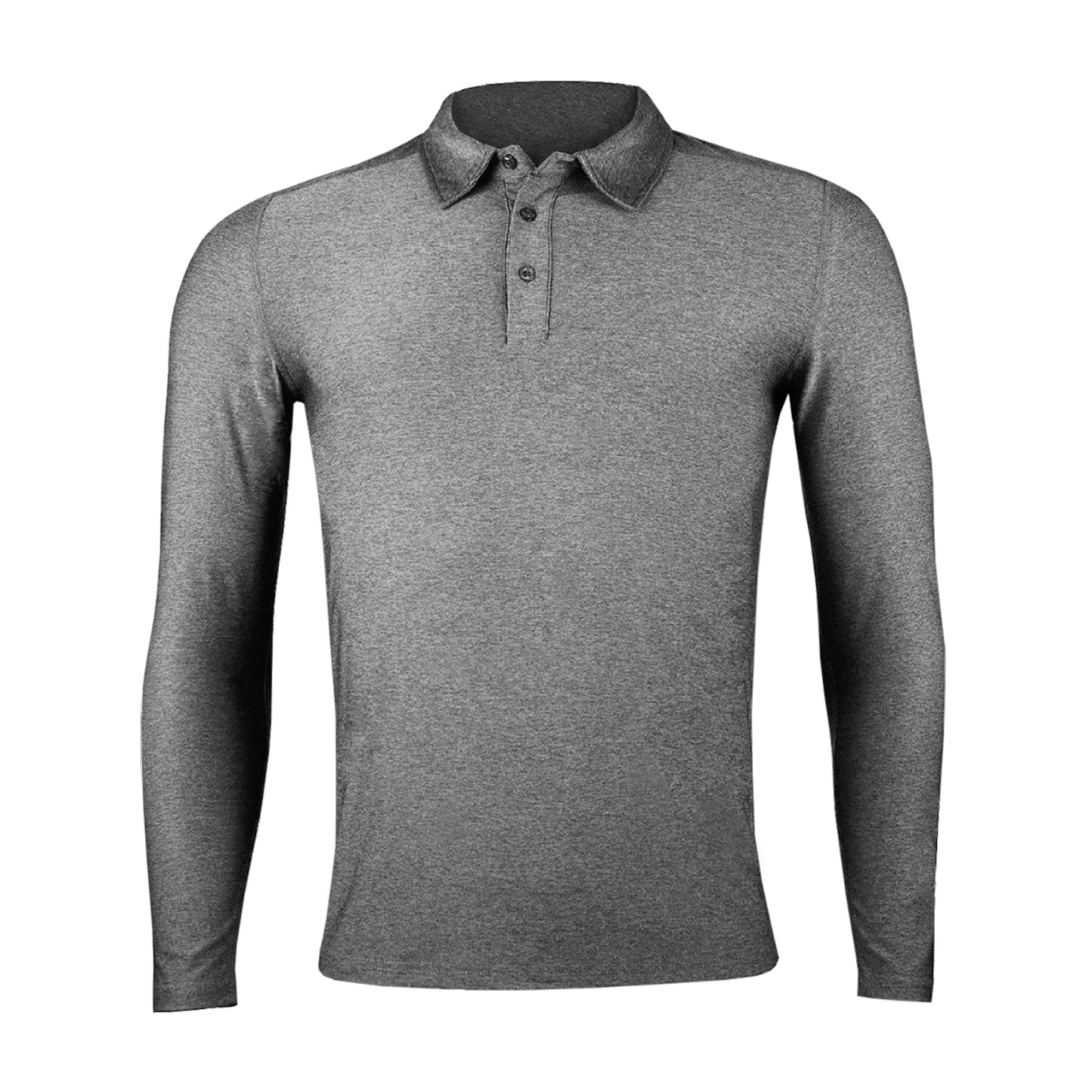Polera Dry Fit Manga Larga Con Cuello Pale Hombre