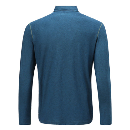 Polera Dry Fit Manga Larga Con Cuello Pale Hombre