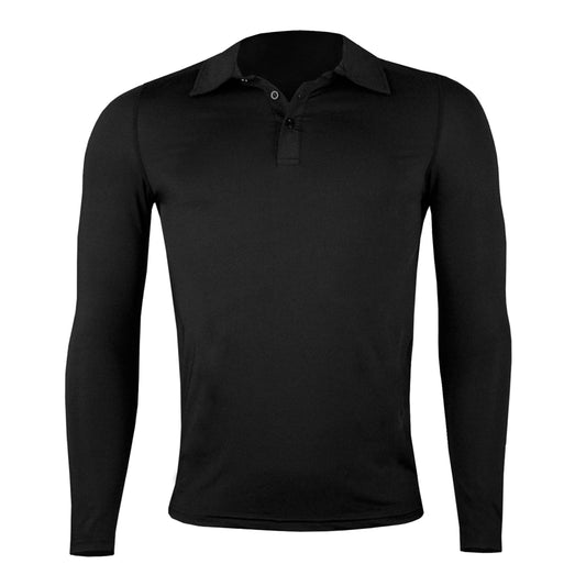 Polera Dry Fit Manga Larga Con Cuello Pale Hombre
