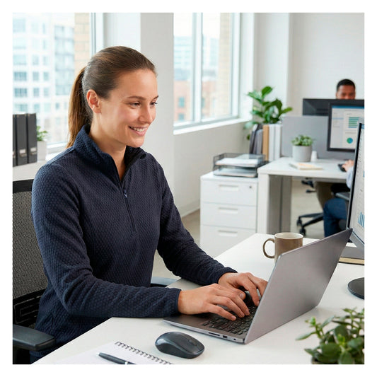 Polera Micropolar Panal Segunda Capa con Cierre Culpeo Pro Mujer