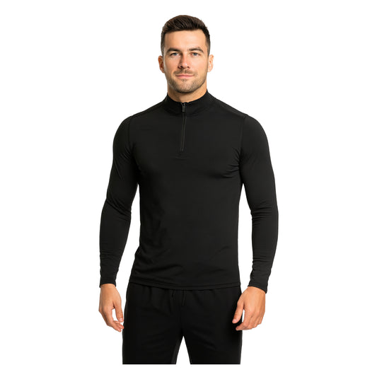 Polera Micropolar Primera Capa con Cierre Chilla Hombre